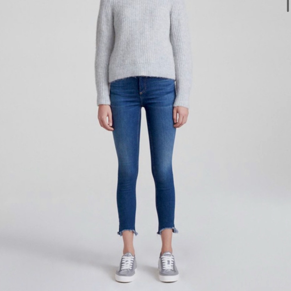 Rag and Bone High Rise Ankle Skinny Jeans